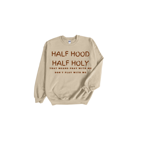 Half Hood Unisex T-Shirt and Sweatshirt