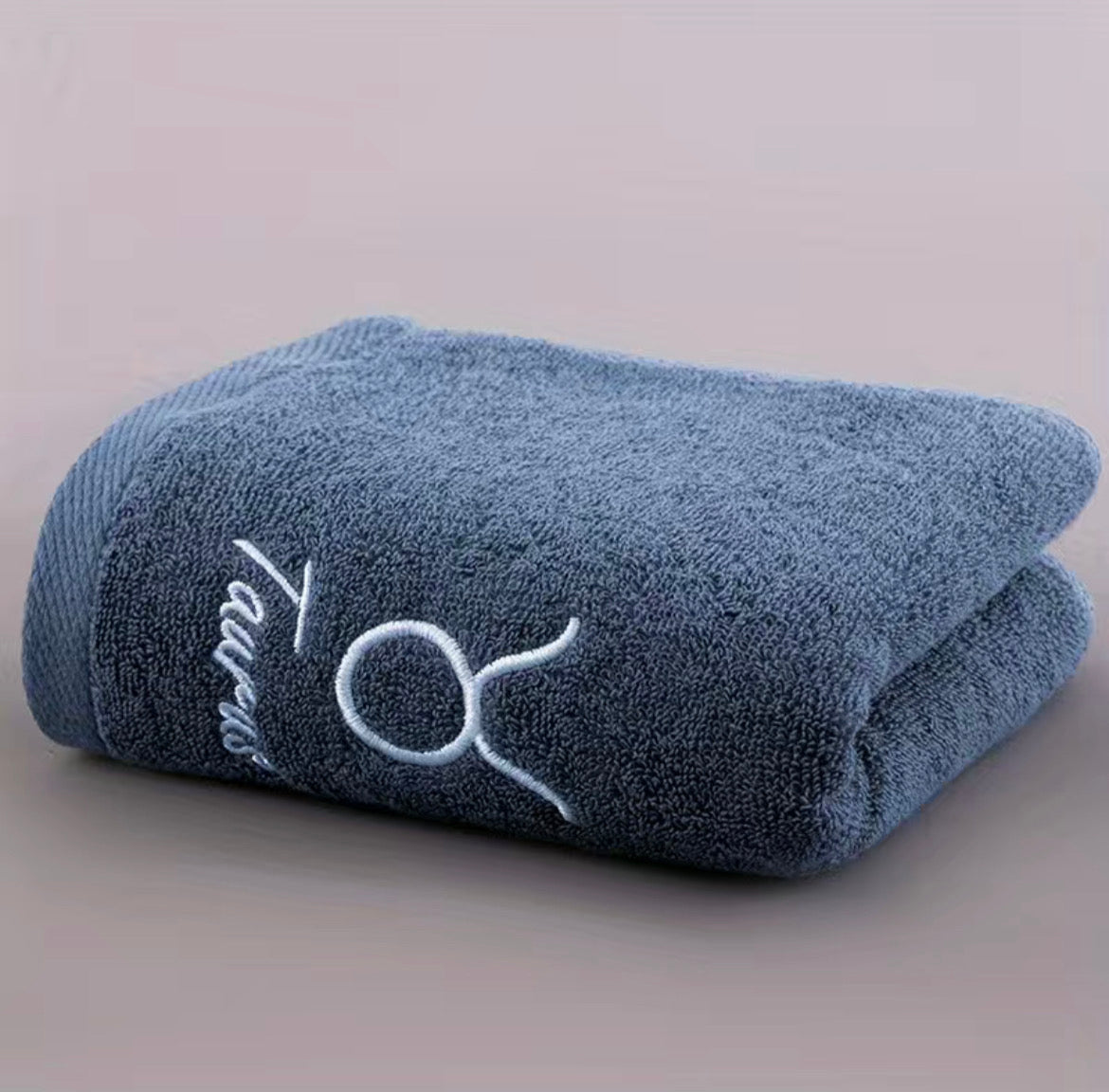 Embroidered Zodiac Face Towel.