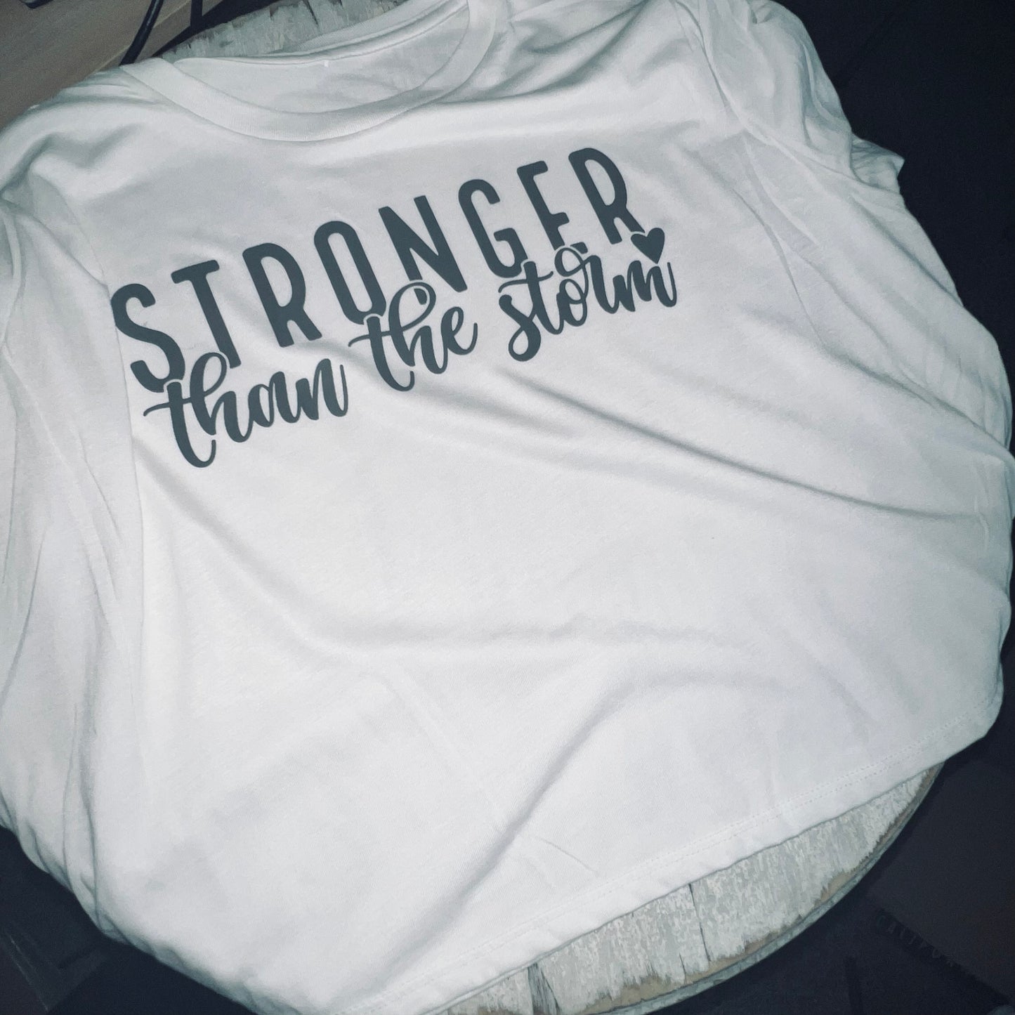 Stronger Than The Storm Crop Top Tee OR T-Shirt...God Is Collection