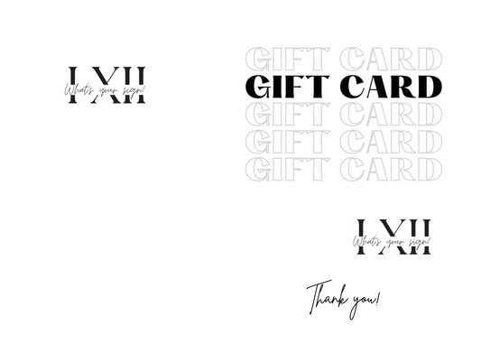 I-XII WHATS YOUR SIGN GIFT CARD