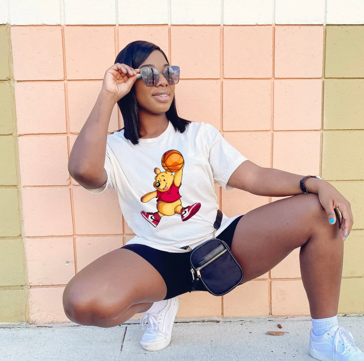 Pooh Men’s and Women’s Jumpman Tee