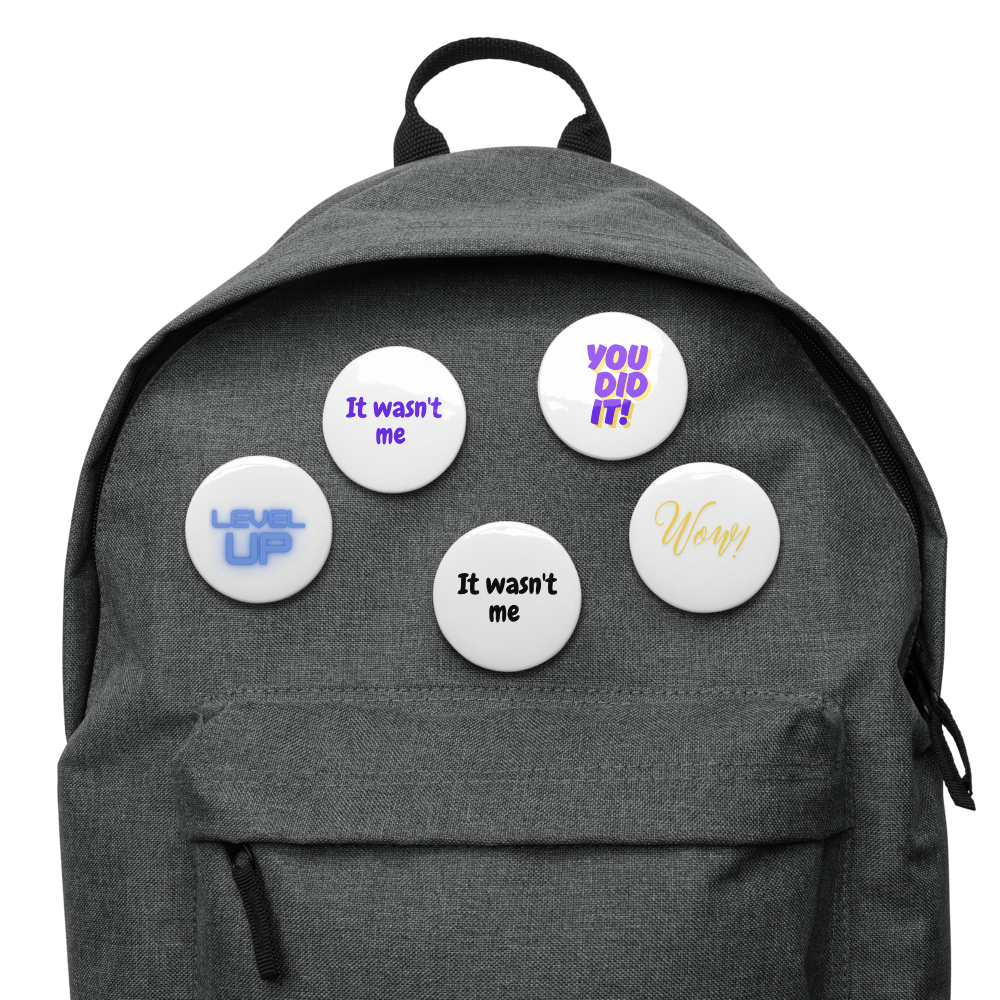 Fun Set of 5 pin buttons